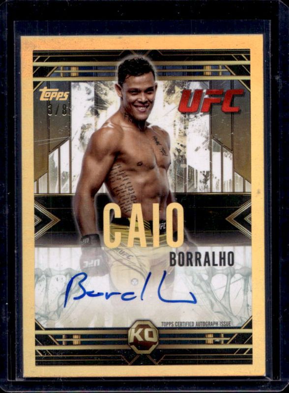 Caio Borralho 2025 Topps Knockout UFC #TB-CB 2012 Throwback Signatures ...