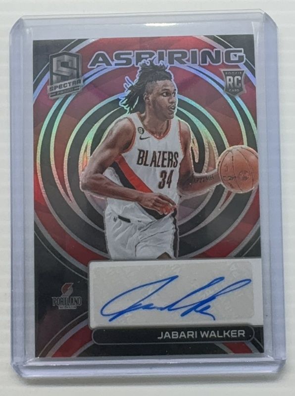 Jabari Walker 2022 Spectra #AA-JBW Aspiring Autographs /99 Rookie RAW