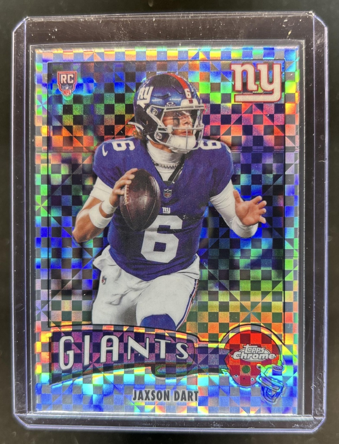 Jaxson Dart 2025 Topps Chrome #1975-25 1975 Topps - X-Fractor
