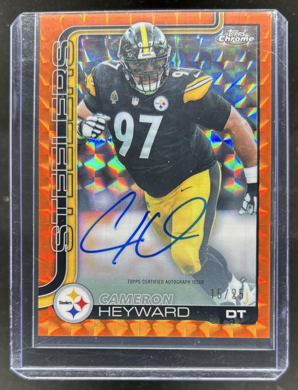 2025 Topps Chrome #BA-CHE Autographs - Orange Geometric Refractor /25