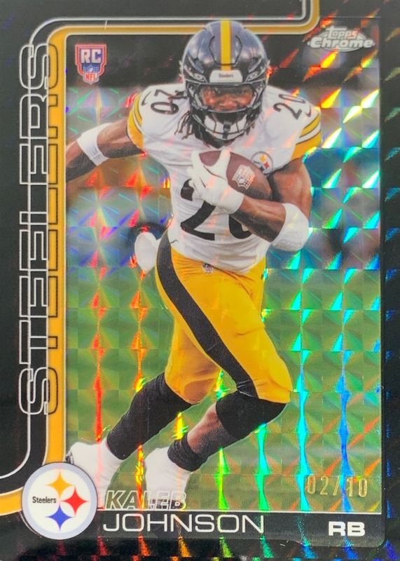 2025 Topps Chrome #323 Rookie - Black Geometric Refractor /10