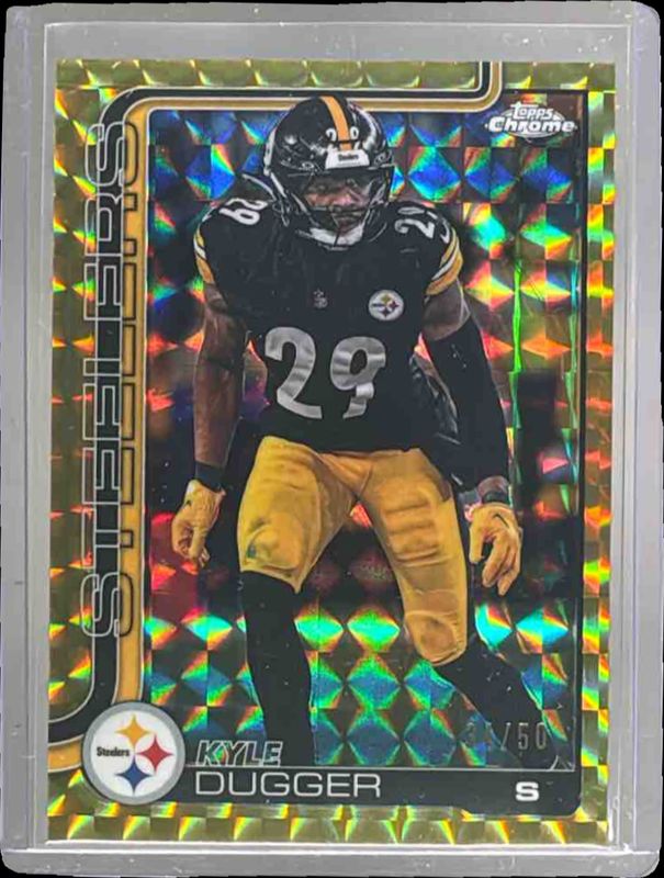 2025 Topps Chrome #211 Gold Geometric Refractor /50