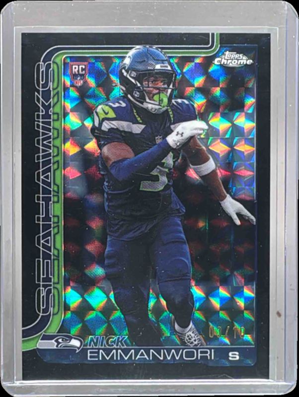 2025 Topps Chrome #348 Rookie - Black Geometric Refractor /10