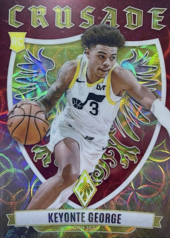 Keyonte George 2023 Phoenix #20 Crusade - International Red /75 Rookie RAW