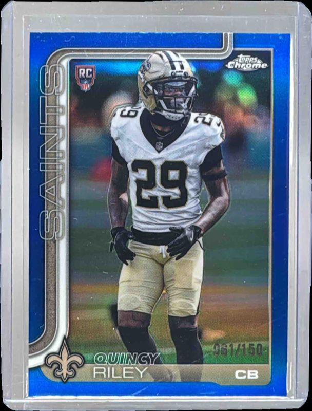 2025 Topps Chrome #369 Rookie - Blue Refractor /150