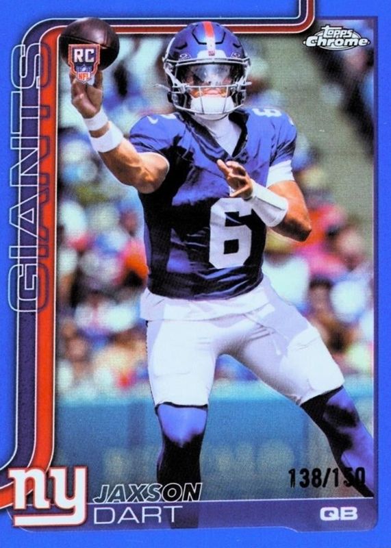 2025 Topps Chrome #306 Rookie - Blue Refractor /150