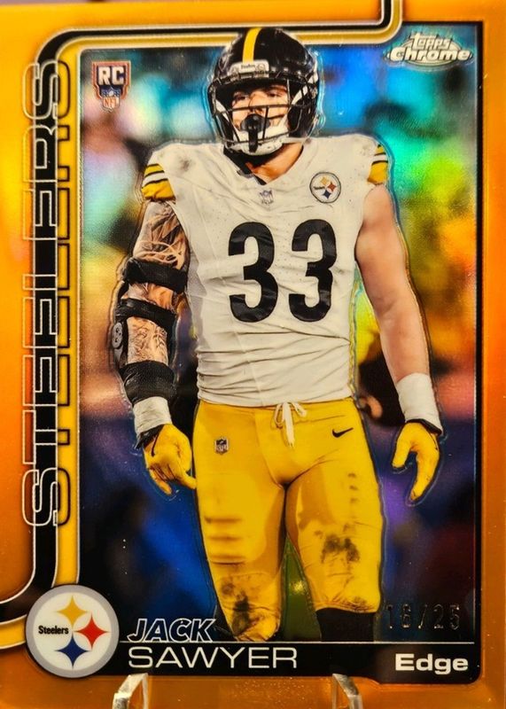2025 Topps Chrome #357 Rookie - Orange Refractor /25