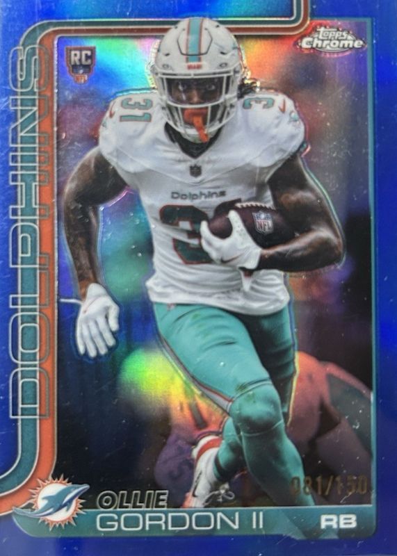 2025 Topps Chrome #327 Rookie - Blue Refractor /150