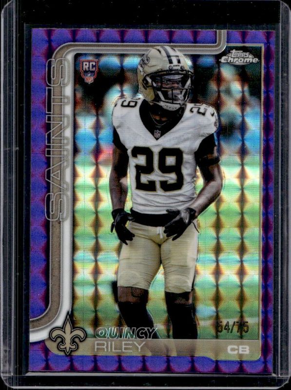 2025 Topps Chrome #369 Rookie - Purple Geometric Refractor /75