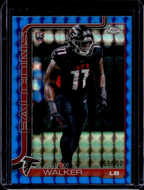 2025 Topps Chrome #354 Rookie - Blue Geometric Refractor /150