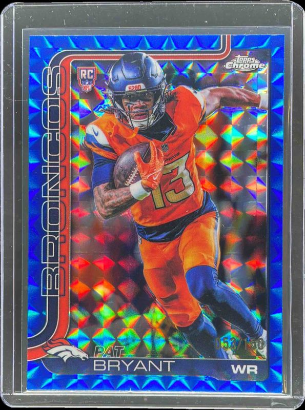 2025 Topps Chrome #313 Rookie - Blue Geometric Refractor /150