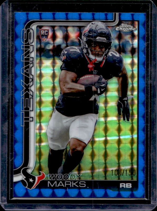 2025 Topps Chrome #372 Rookie - Blue Geometric Refractor /150