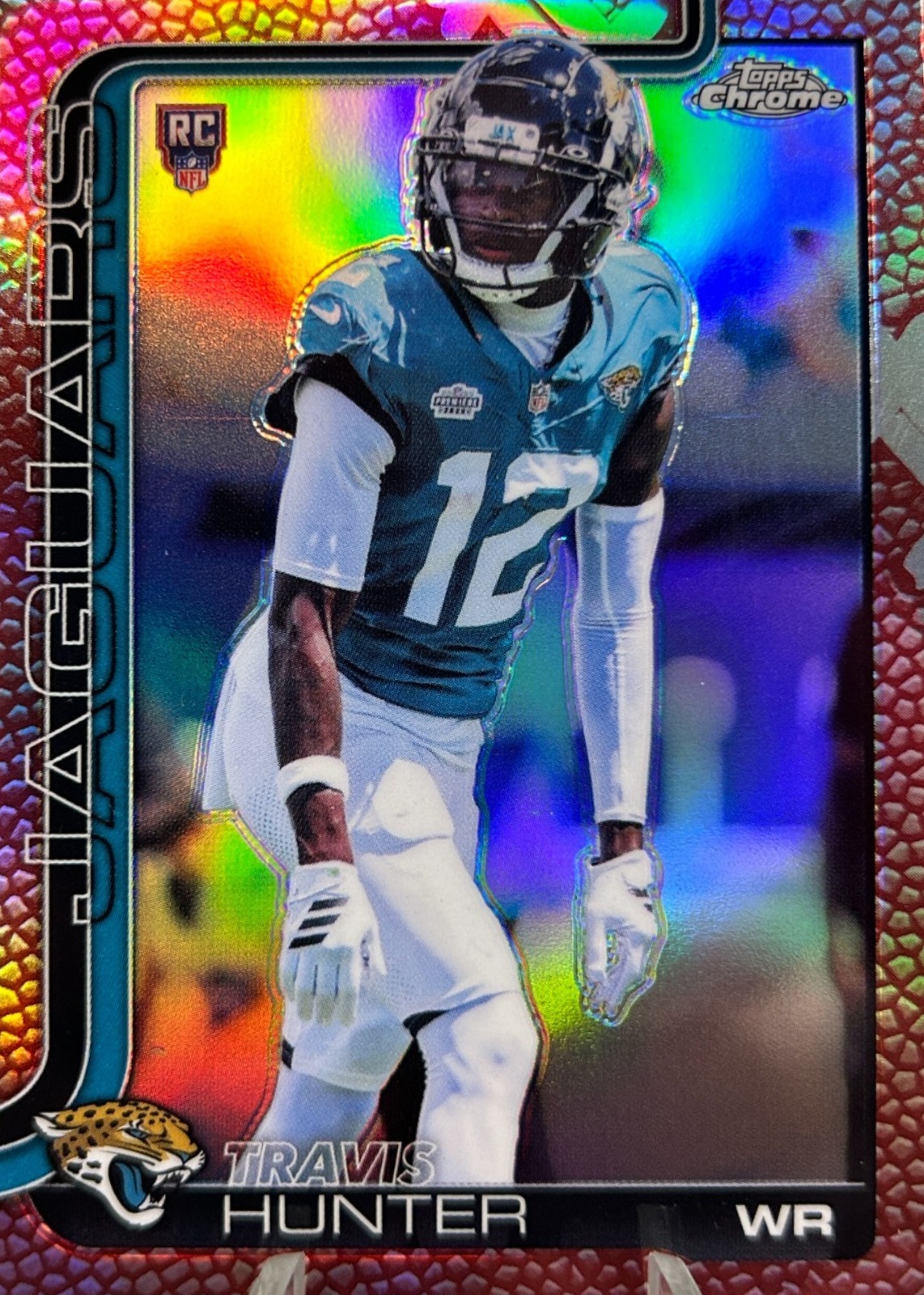 Travis Hunter 2025 Topps Chrome #332 Rookie - Football Leather ...