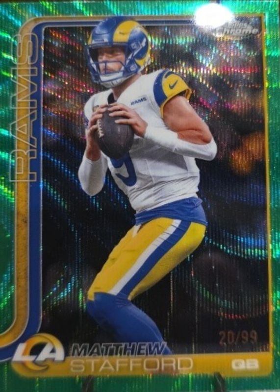 2025 Topps Chrome #169 Green Wave Refractor /99