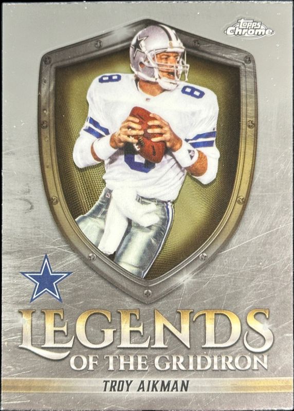 Troy Aikman 2025 Topps Chrome #LOG-7 Legends of the Gridiron Price