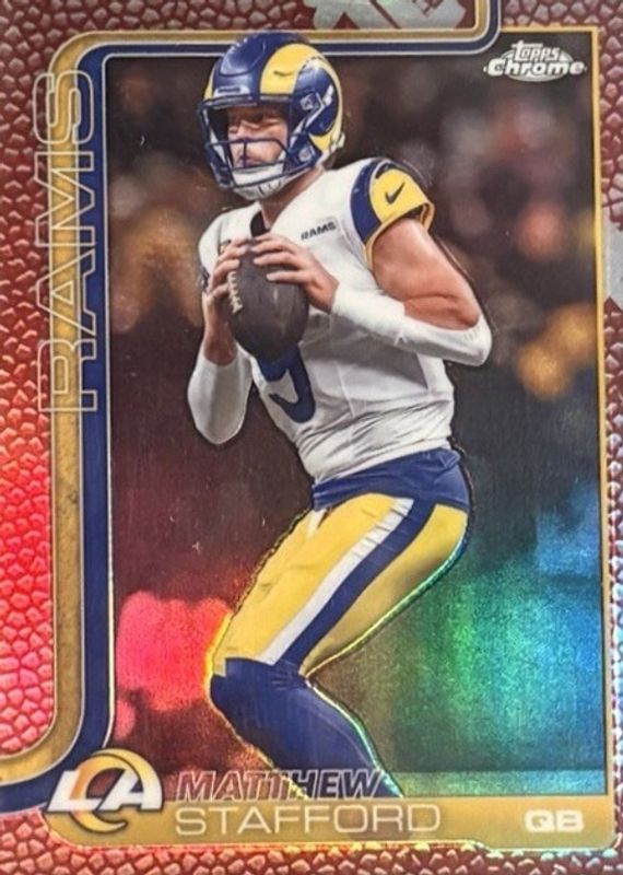 2025 Topps Chrome #169 Football Leather Refractor