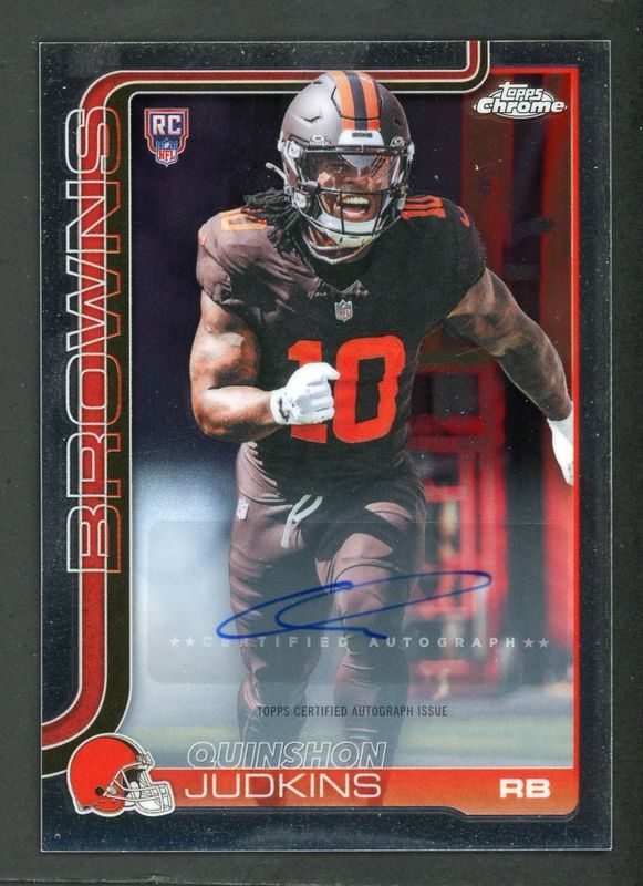 2025 Topps Chrome #RA-QJ Rookie Autographs