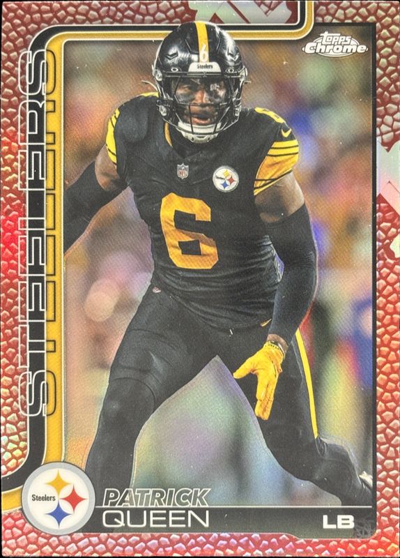 2025 Topps Chrome #260 Football Leather Refractor