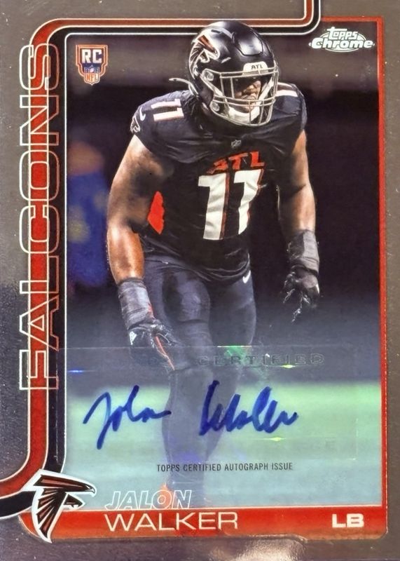 2025 Topps Chrome #RA-JW Rookie Autographs