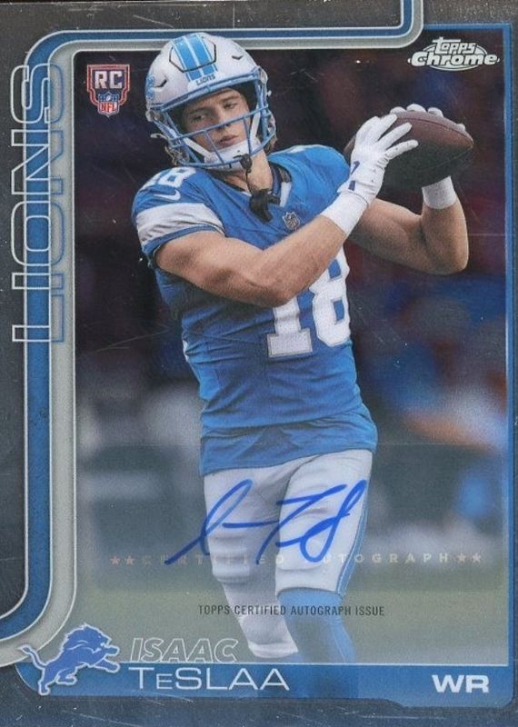 Isaac TeSlaa 2025 Topps Chrome #RA-ITS Rookie Autographs Price Guide ...