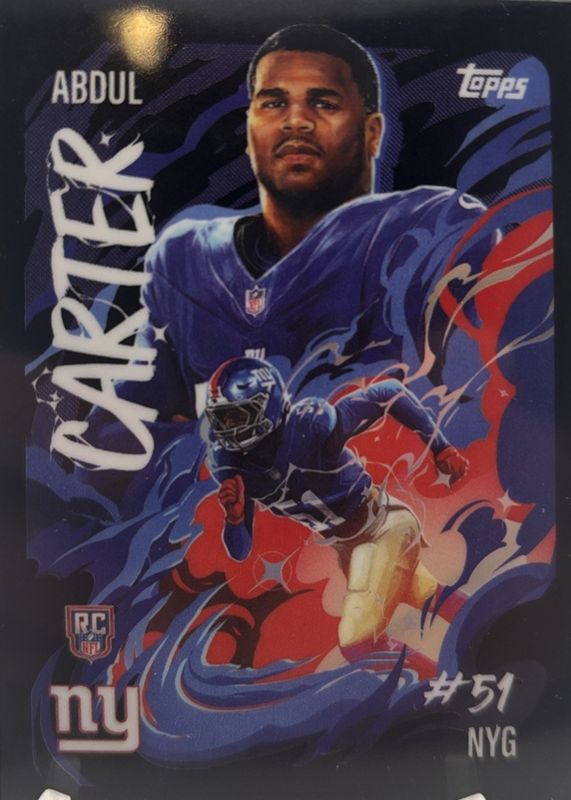 Abdul Carter 2025 Topps Chrome #UV-4 Ultra Violet /(SSP) Price Guide ...