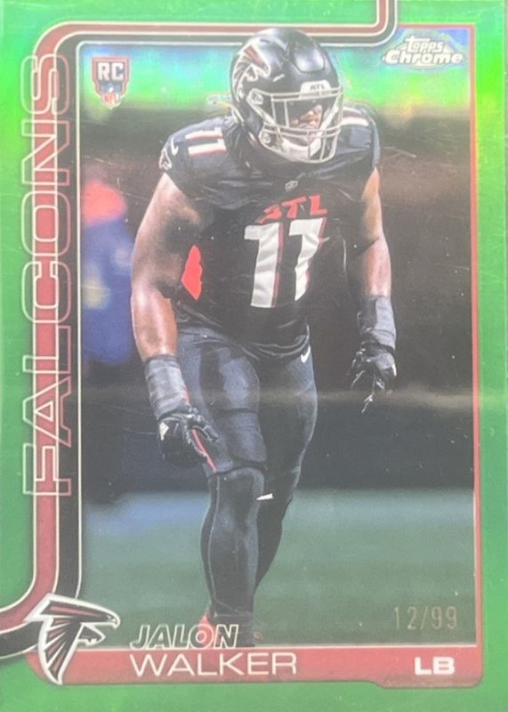 2025 Topps Chrome #354 Rookie - Green Refractor /99