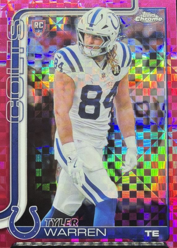 2025 Topps Chrome #346 Rookie - Hot Pink X-Fractor