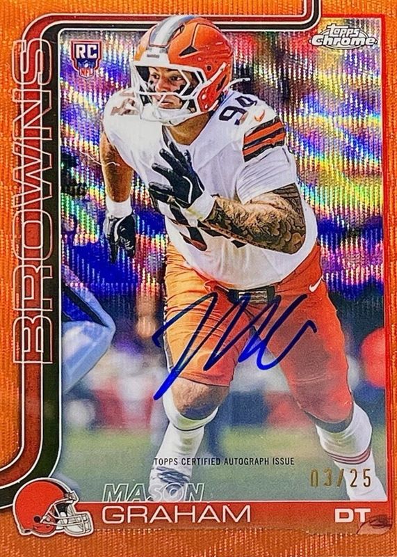 2025 Topps Chrome #RA-MGR Rookie Autographs - Orange Wave Refractor /25