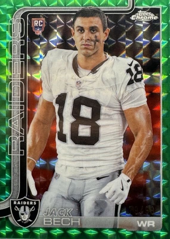 2025 Topps Chrome #388 Rookie Image Variation - Green Geometric Refractor /99