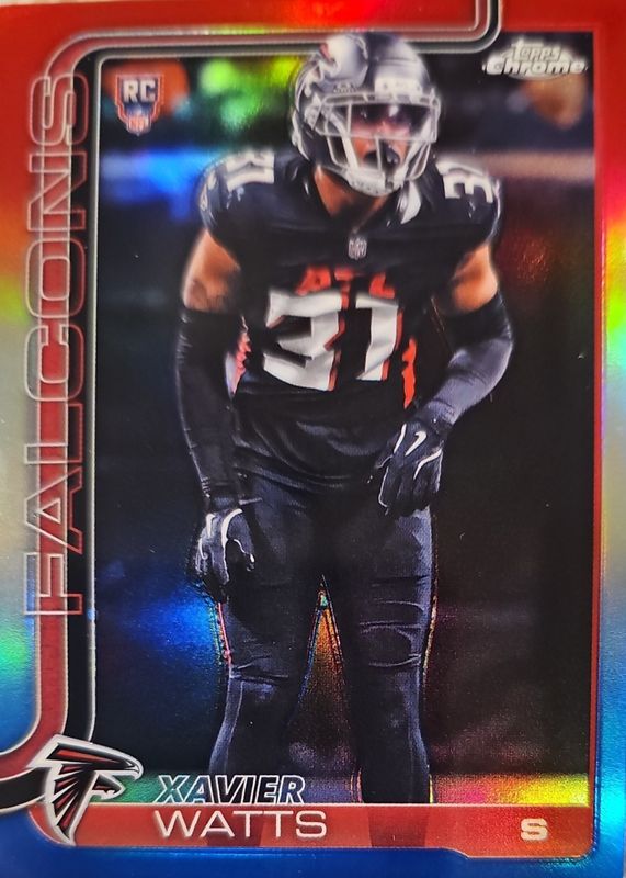 2025 Topps Chrome #393 Rookie - Red White Blue Refractor