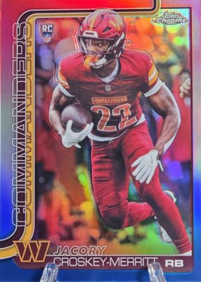2025 Topps Chrome #387 Rookie - Red White Blue Refractor