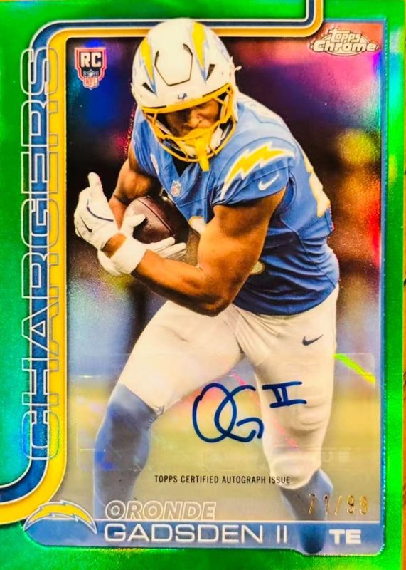 2025 Topps Chrome #RRA-OGII Retail Rookie Autographs - Green Refractor /99