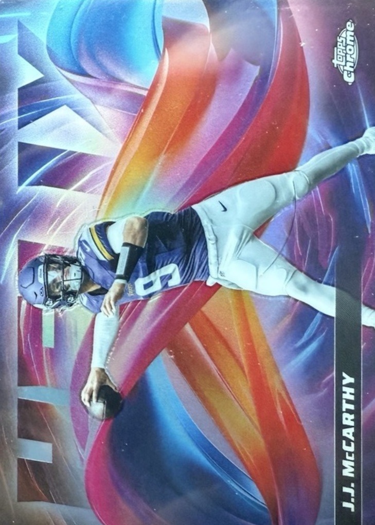 JJ McCarthy 2025 Topps Chrome #HX-22 Helix /(SSP) Price Guide