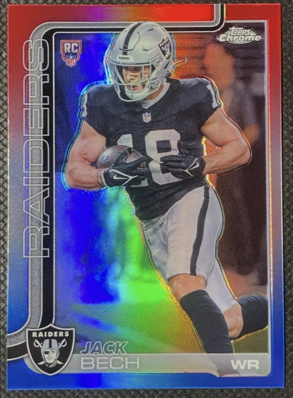 2025 Topps Chrome #388 Rookie - Red White Blue Refractor