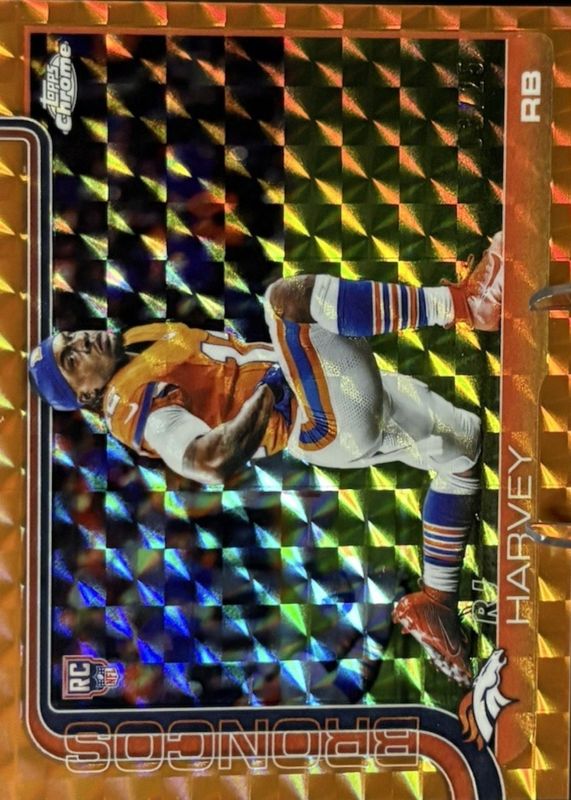 2025 Topps Chrome #330 Rookie Image Variation - Orange Geometric Refractor /25