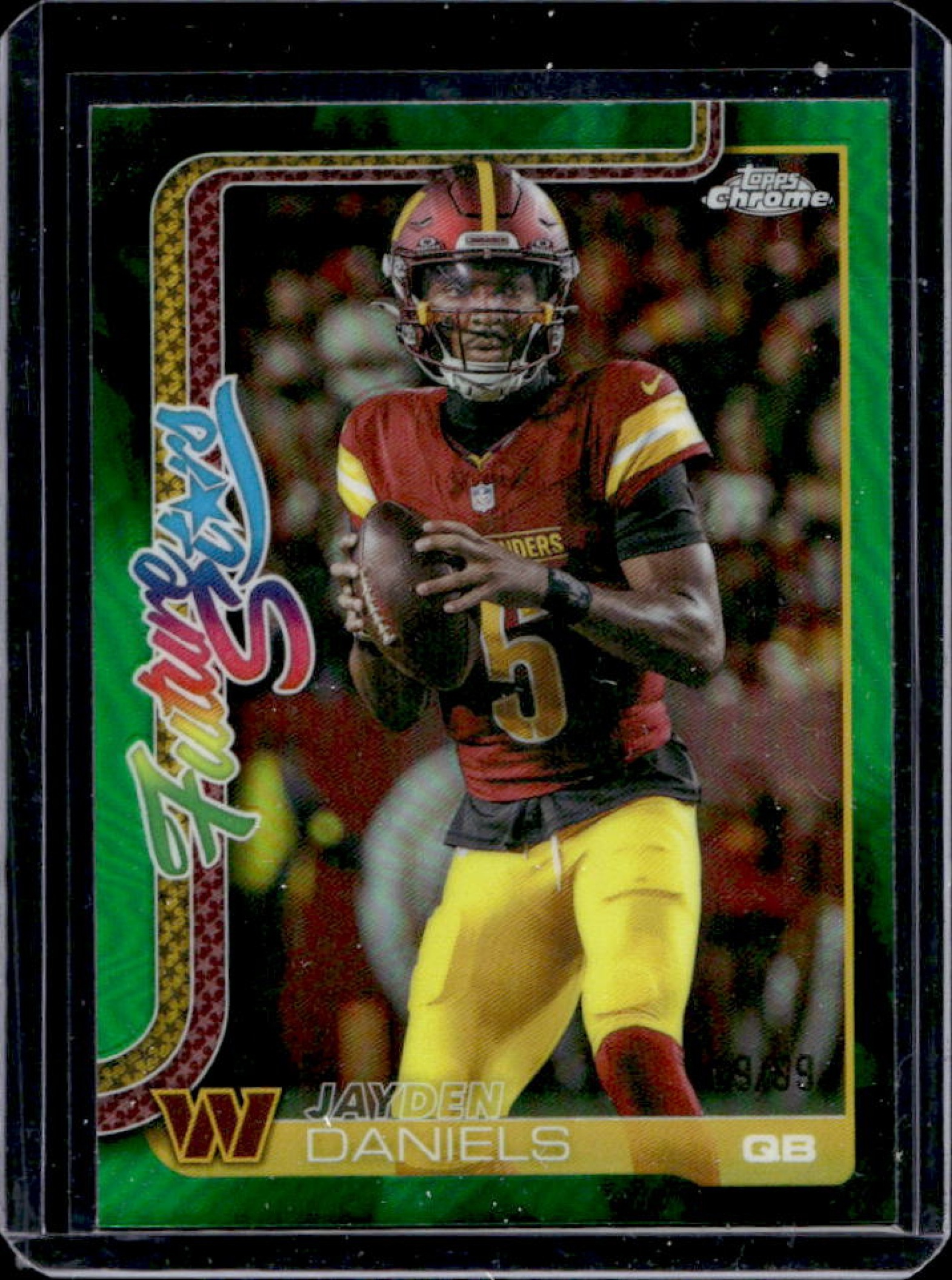 Jayden Daniels 2025 Topps Chrome #FS-14 Future Stars - Green