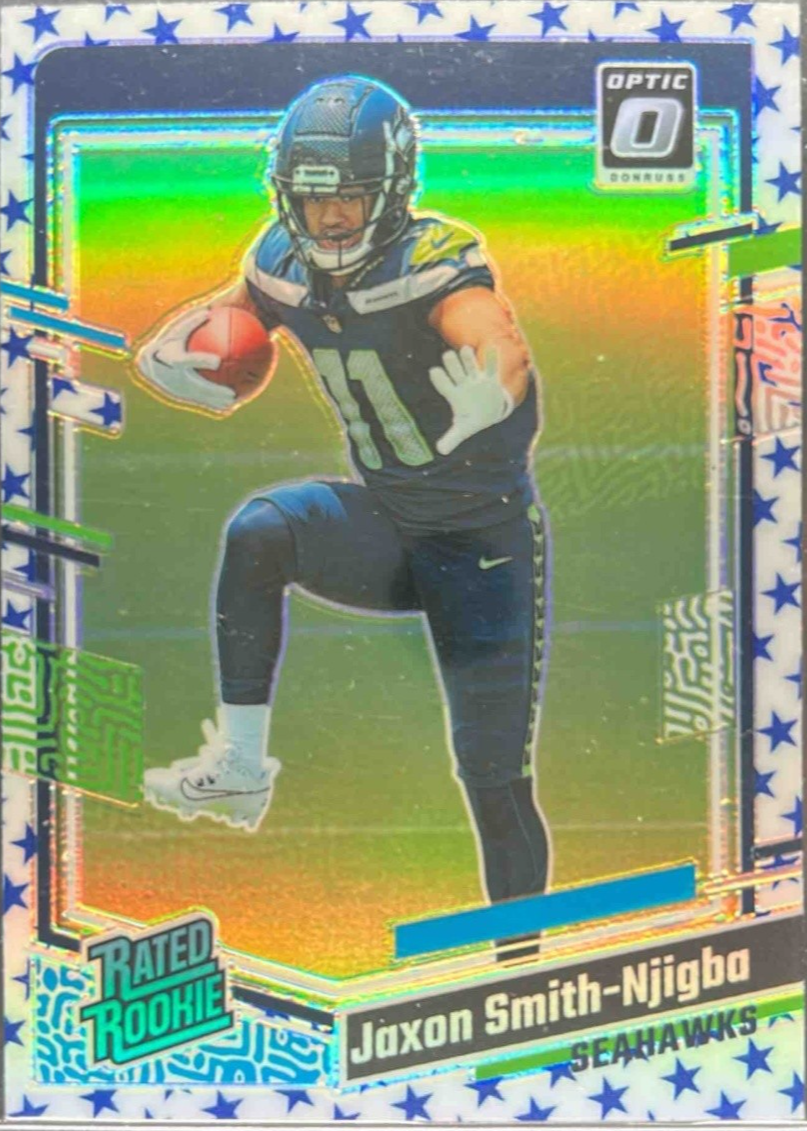 Jaxon Smith-Njigba 2023 Optic #293 Stars /(SSP) Price Guide