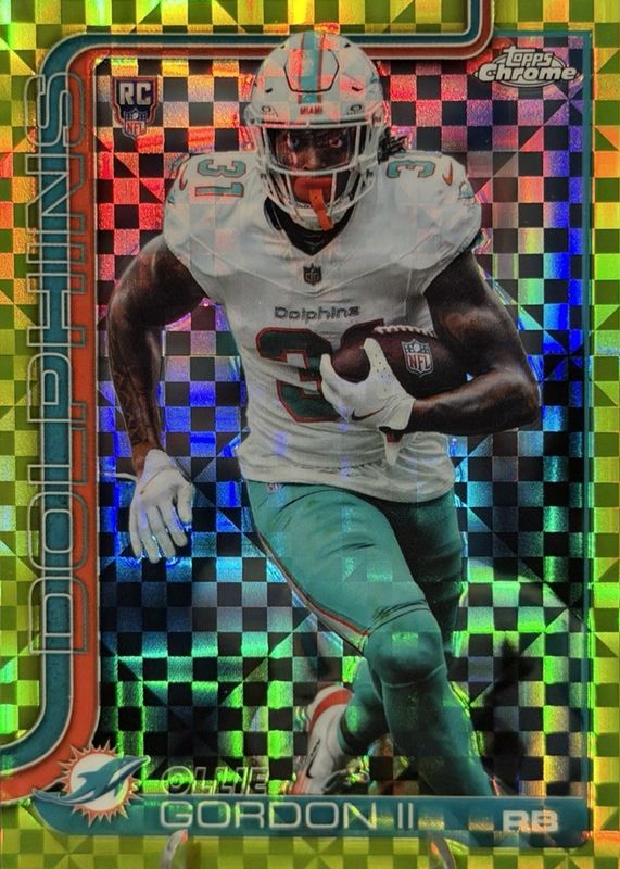 2025 Topps Chrome #327 Rookie - Lime Green X-Fractor