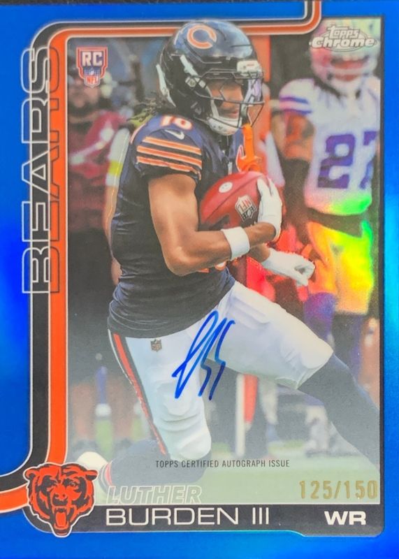 2025 Topps Chrome #RA-LB Rookie Autographs - Blue Refractor /150