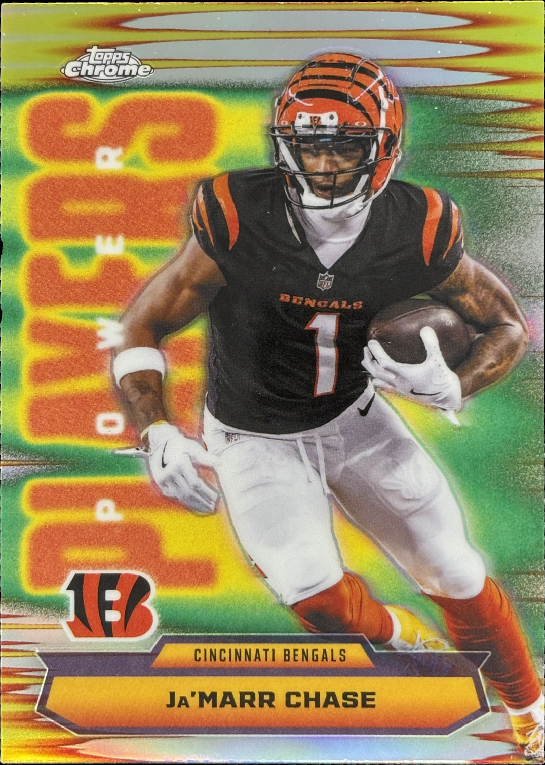 Ja'Marr Chase 2025 Topps Chrome #PP-21 Power Players - Refractor
