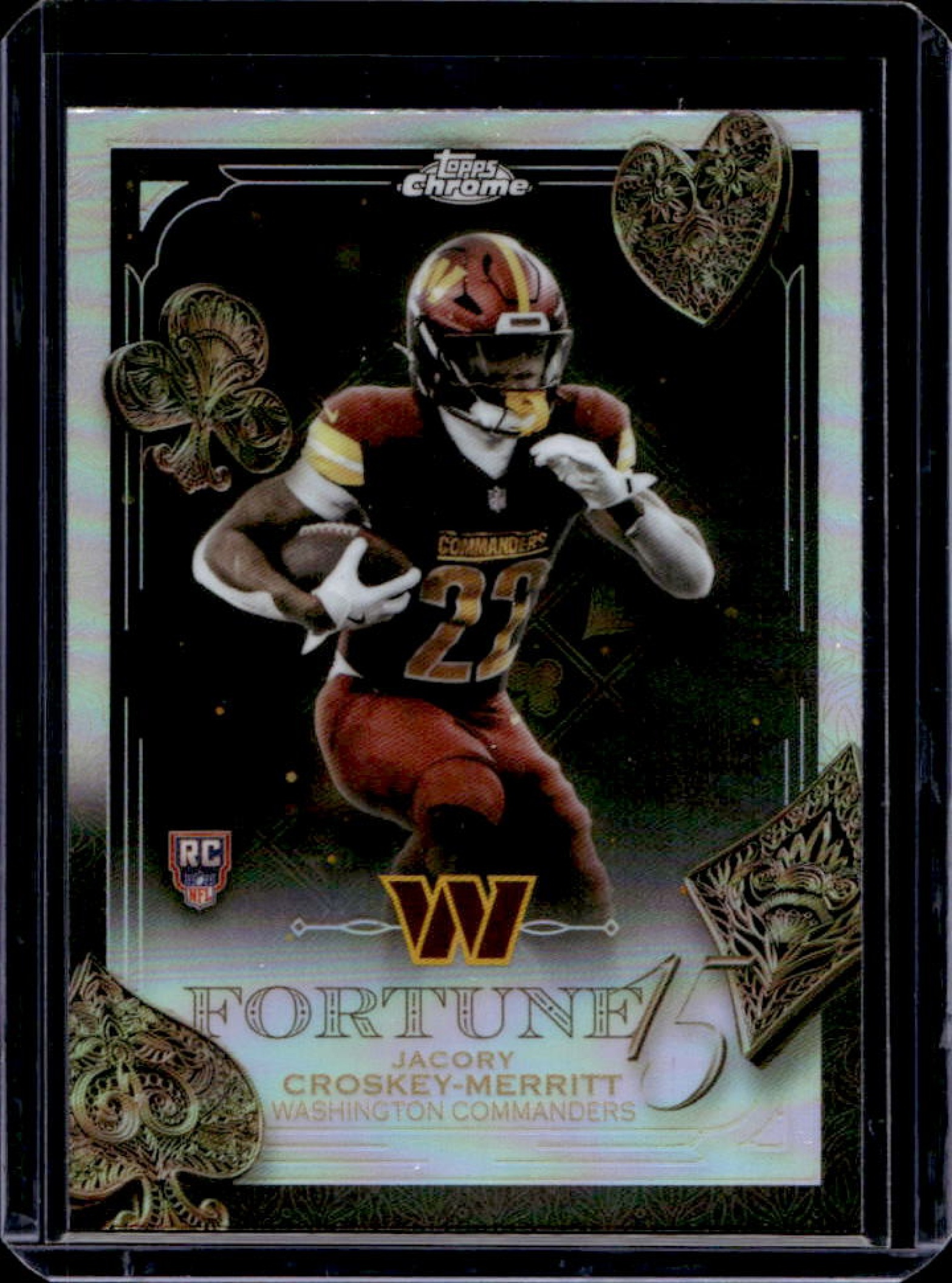 Jacory Croskey-Merritt 2025 Topps Chrome #F15-29 Fortune 15