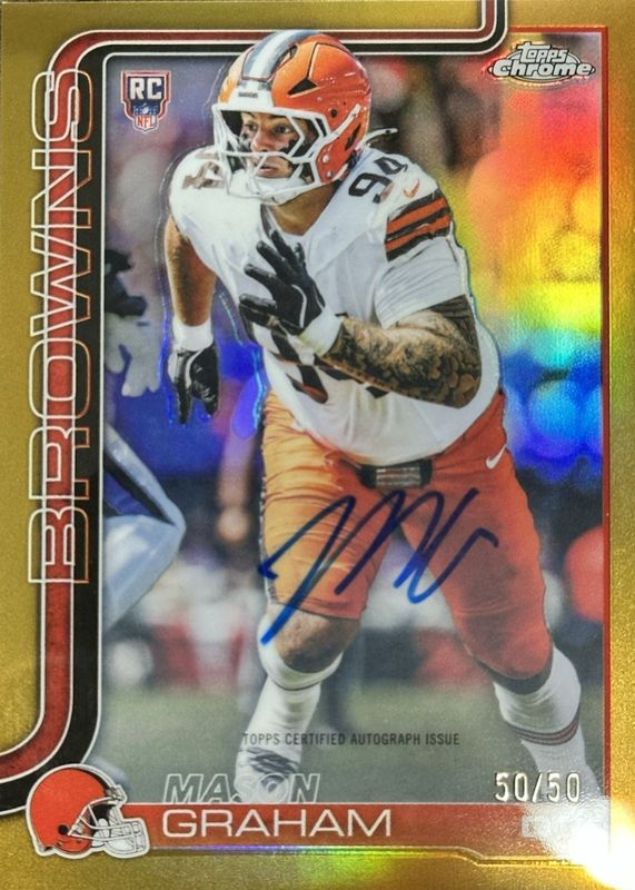 2025 Topps Chrome #RA-MGR Rookie Autographs - Gold Refractor /50