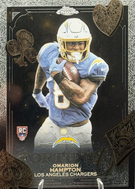 Omarion Hampton 2025 Topps Chrome #F15-25 Fortune 15 Price Guide ...