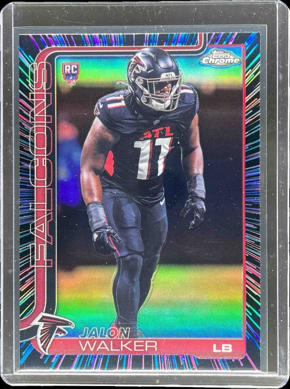 2025 Topps Chrome #354 Rookie - Neon Pulse Refractor /(SSP)
