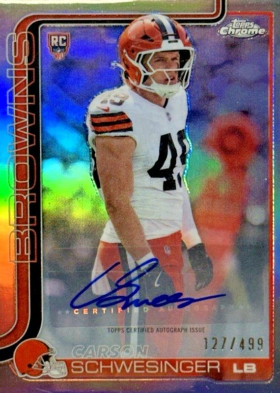 2025 Topps Chrome #RRA-CSC Retail Rookie Autographs - Refractor /499