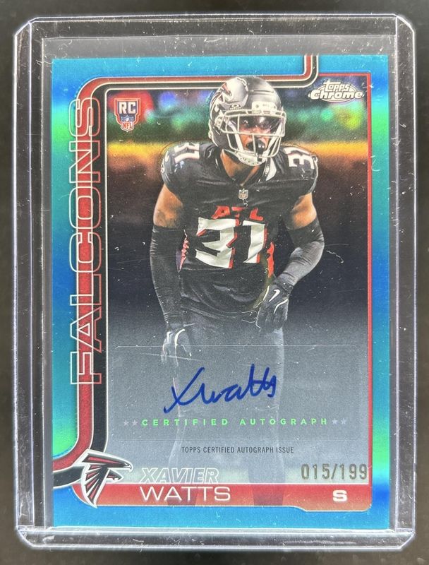 2025 Topps Chrome #RA-XW Rookie Autographs - Aqua Refractor /199