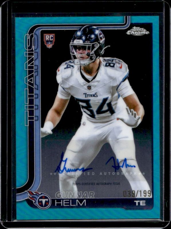 2025 Topps Chrome #RA-GH Rookie Autographs - Aqua Refractor /199