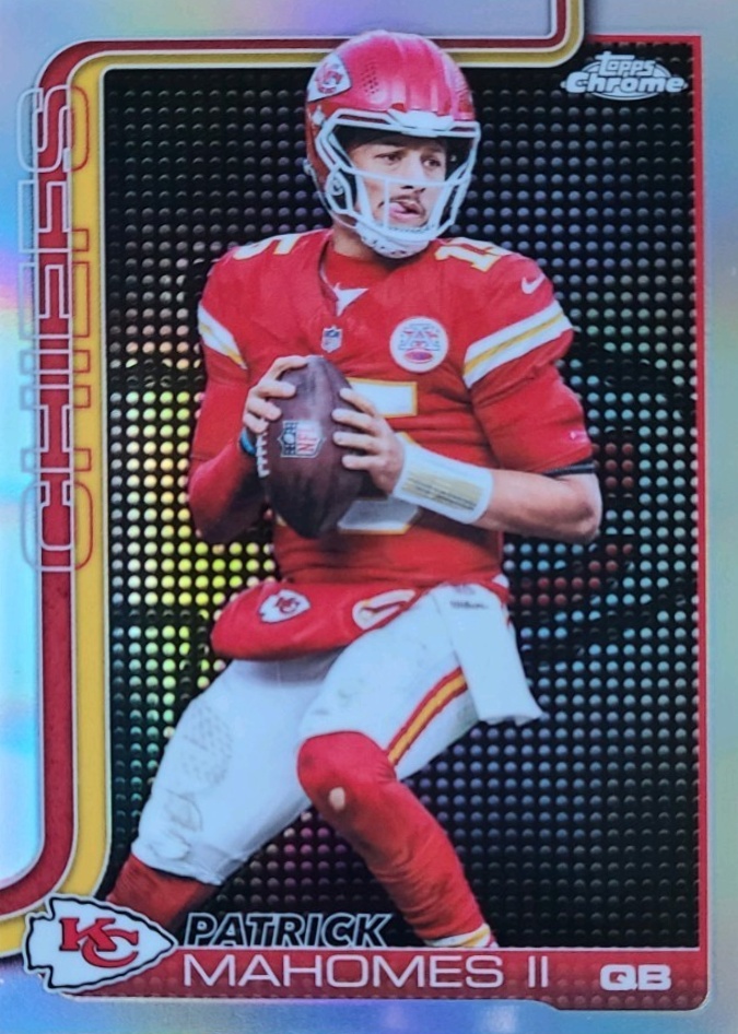 Patrick Mahomes II 2025 Topps Chrome #148 Lightboard Logo