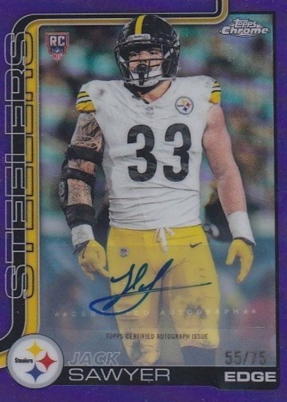 2025 Topps Chrome #RA-JSA Rookie Autographs - Purple Refractor /75
