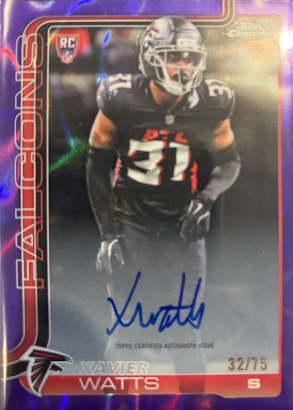 2025 Topps Chrome #RA-XW Rookie Autographs - Purple Refractor /75
